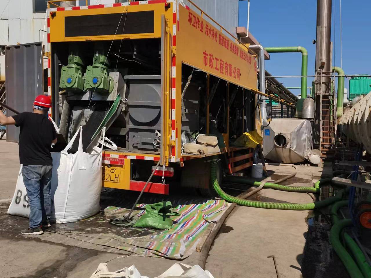 馆陶淤泥压干处理